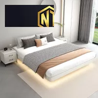 giường ngủ hiện đại có đèn led